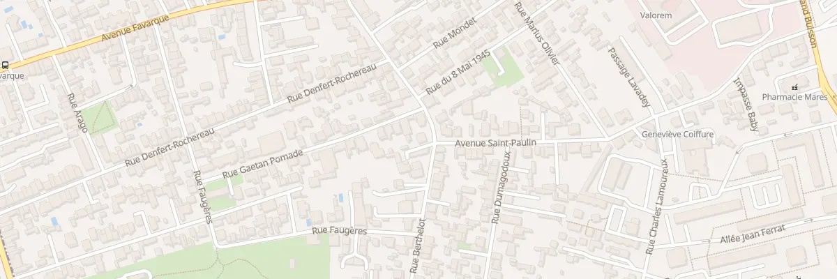 Plan du 97 Rue Berthelot à Bègles
