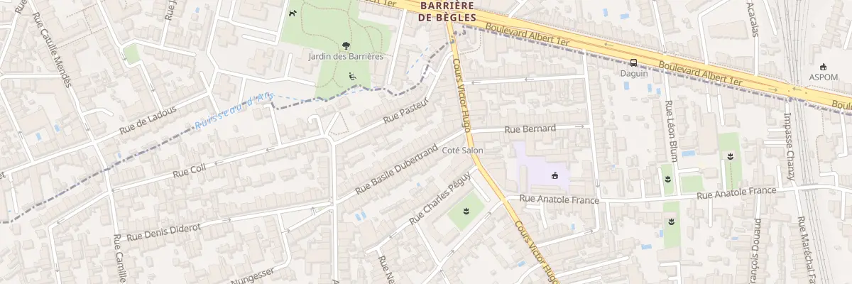 Plan du 11 Rue Basile Dubertrand à Bègles