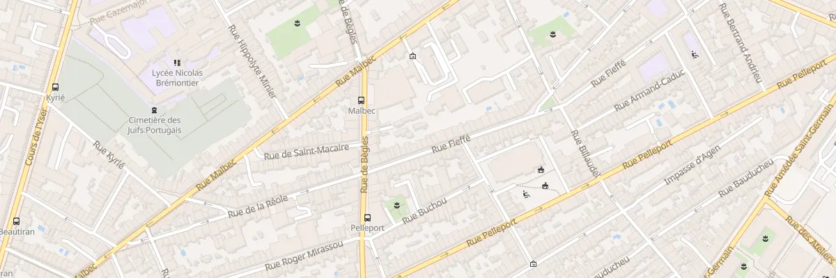 Plan du 119B Rue Fieffe à Bordeaux