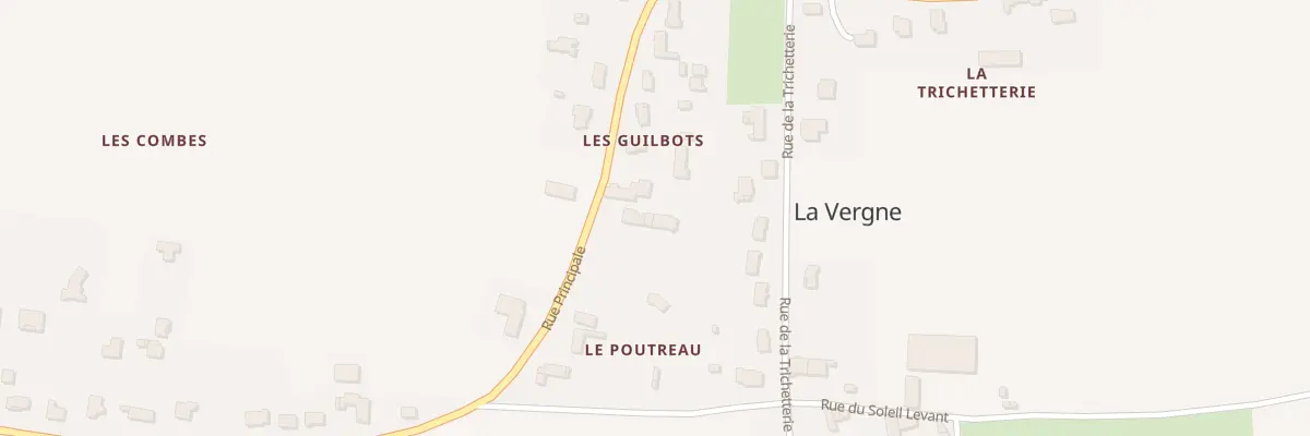 Plan du 13 Rue Principale à La Vergne