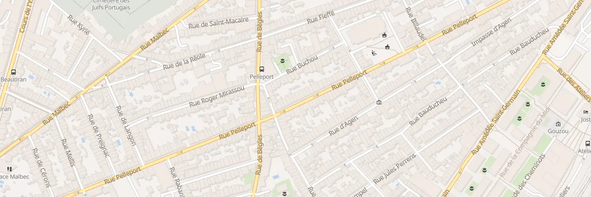 Plan du 145 Rue Pelleport à Bordeaux