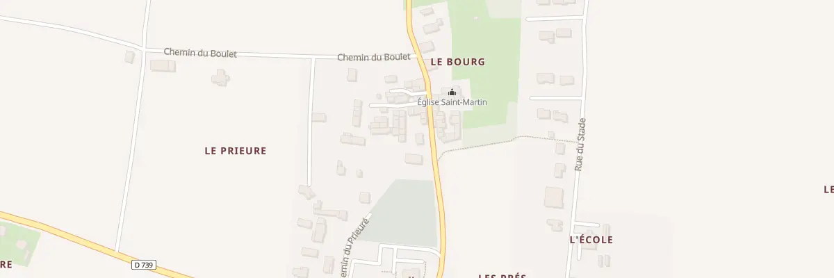 Plan du 1 Rue St Martin à La Vergne