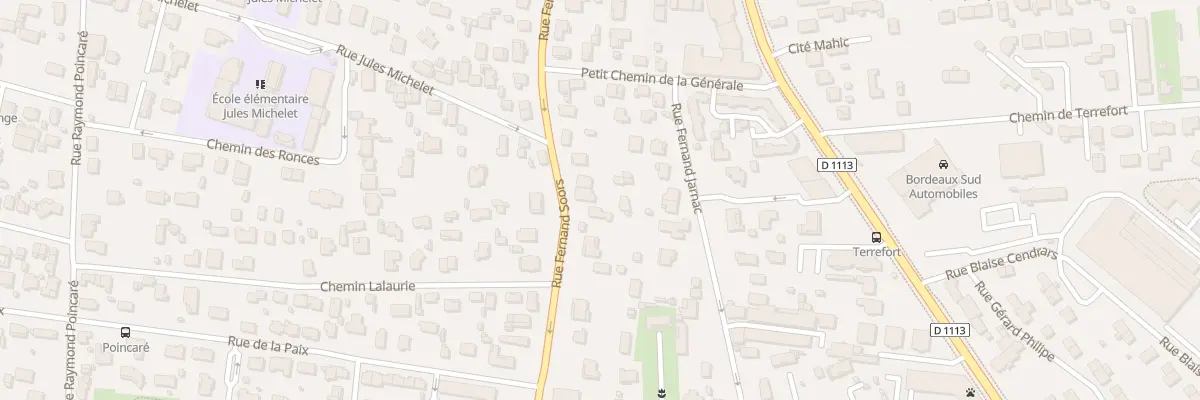 Plan du 60A Rue Fernand Soors à Villenave-d’Ornon