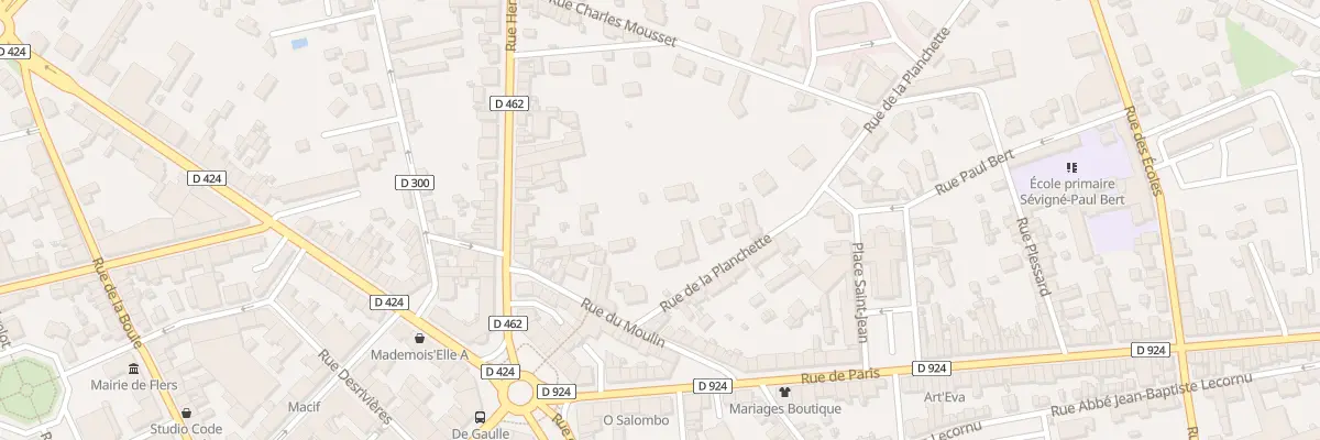 Plan du 15 Rue de la Planchette à Flers
