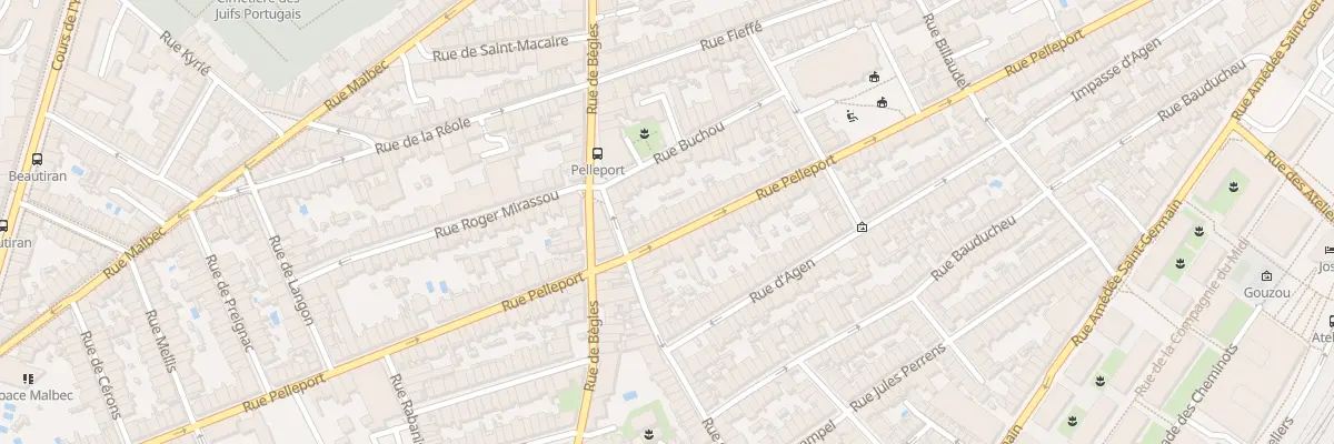 Plan du 147 Rue Pelleport à Bordeaux