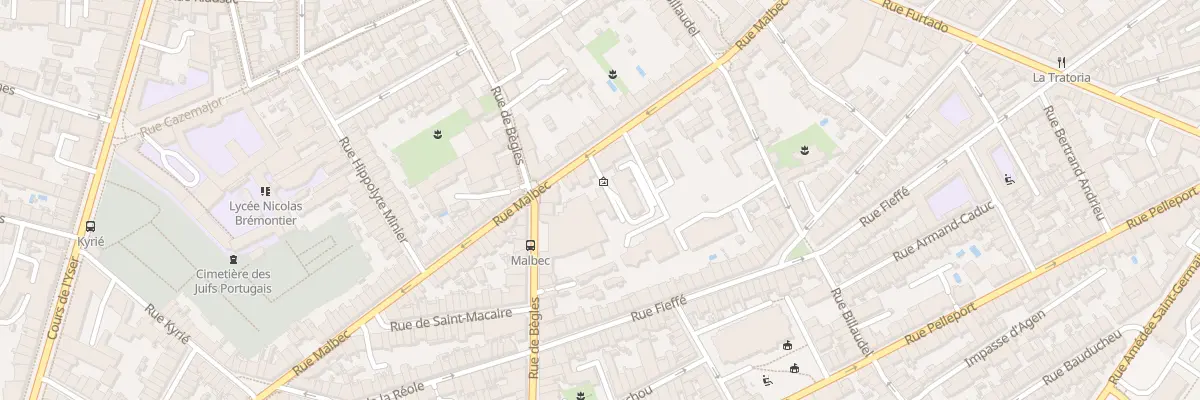 Plan du 118 Rue Malbec à Bordeaux