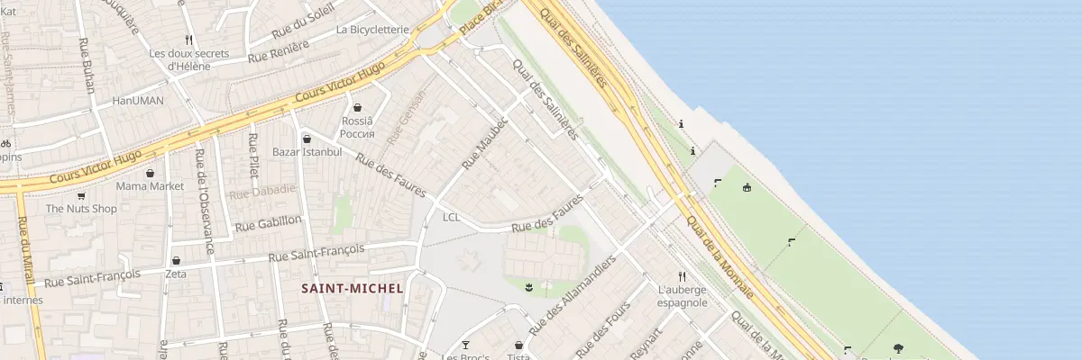 Plan du 45 Rue de la Fusterie à Bordeaux
