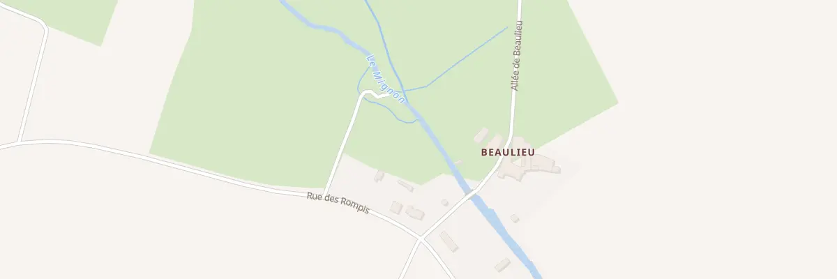 Plan du 3 All de Beaulieu à Val-du-Mignon