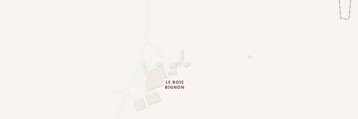 Plan du 1 Le Bois Bignon à Gennes-Longuefuye