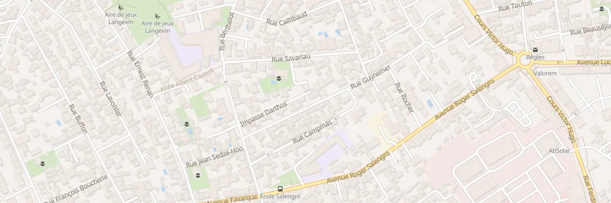Plan du 55 Rue Guynemer à Bègles