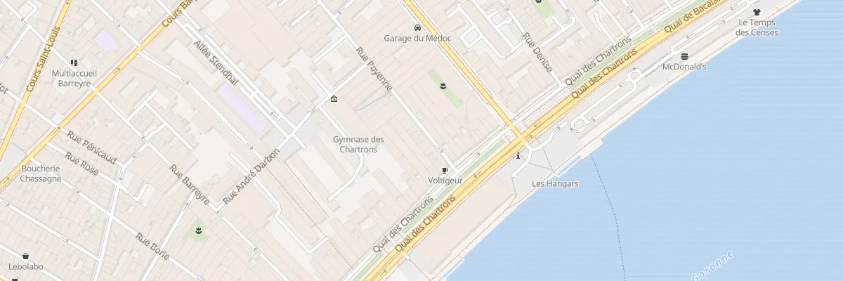 Plan du 6B Rue Poyenne à Bordeaux