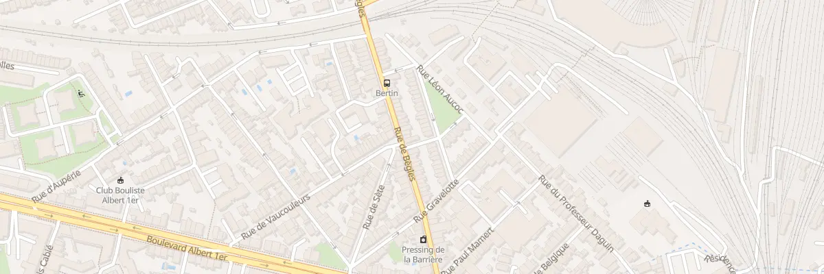 Plan du 338 Rue de Bègles à Bordeaux