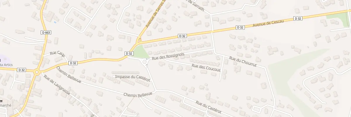 Plan du 146 Rue des Rossignols à Artix