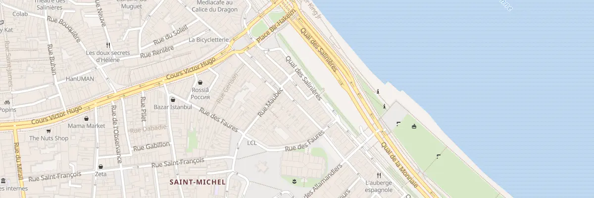 Plan du 38 Rue de la Fusterie à Bordeaux