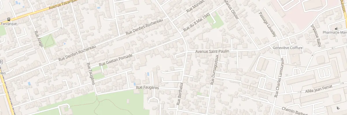 Plan du 99 Rue Berthelot à Bègles