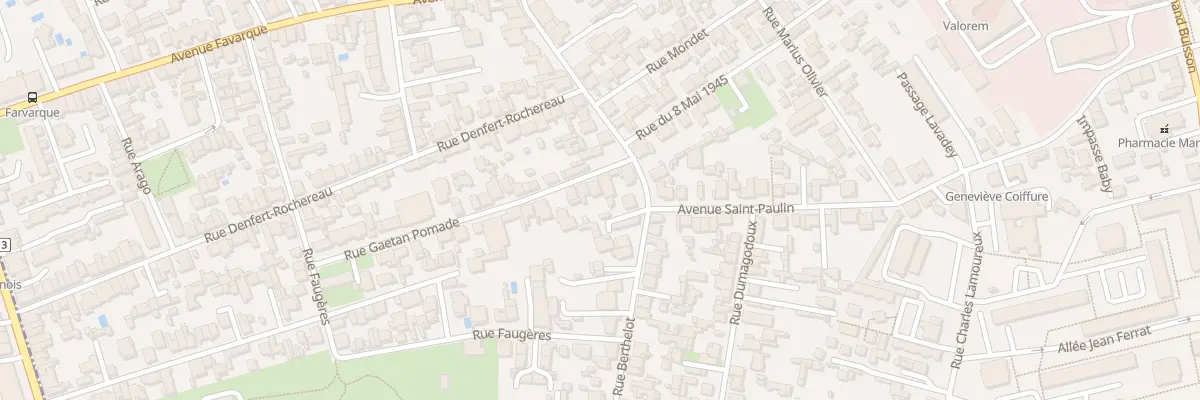 Plan du 8 Rue Gaetan Pomade à Bègles