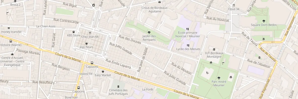 Plan du 31 Rue des Douves à Bordeaux