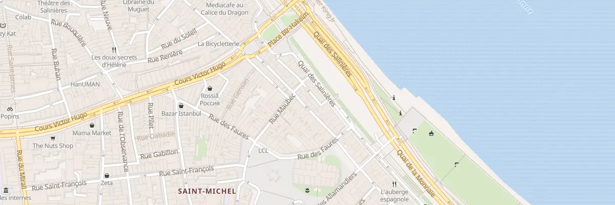 Plan du 36 Rue de la Fusterie à Bordeaux