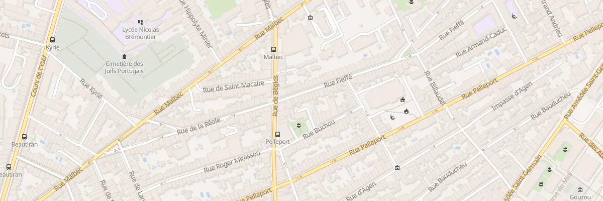 Plan du 144 Rue Fieffe à Bordeaux