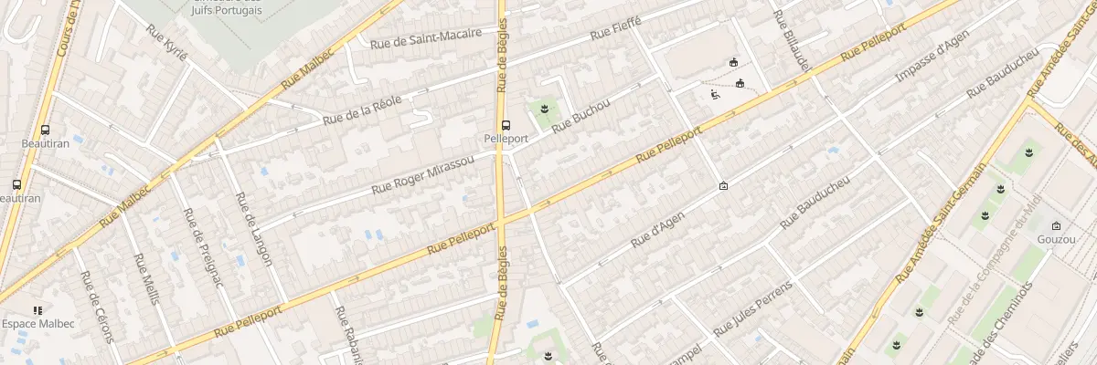 Plan du 151 Rue Pelleport à Bordeaux