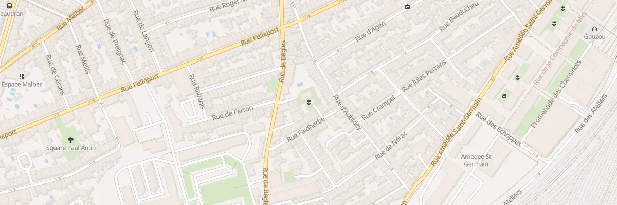 Plan du 222 Rue de Bègles à Bordeaux