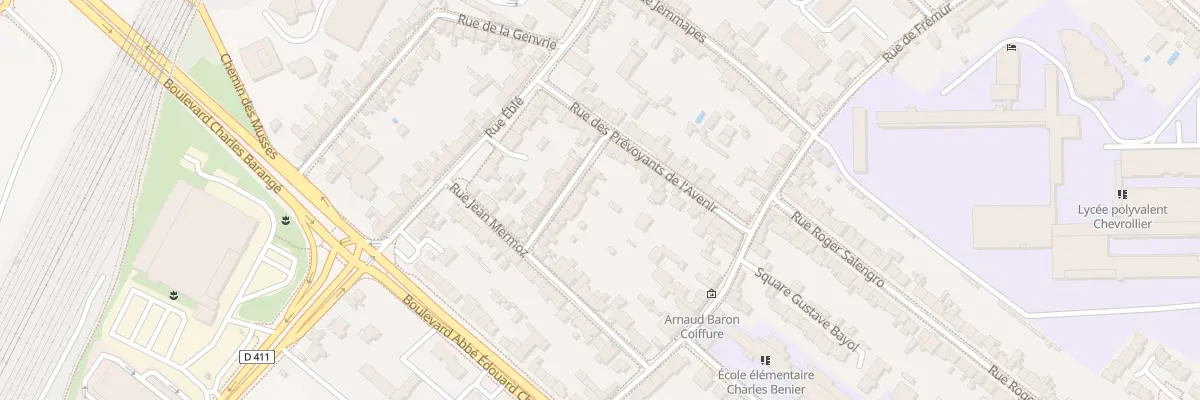Plan du 9 Rue Frederic Chatelus à Angers