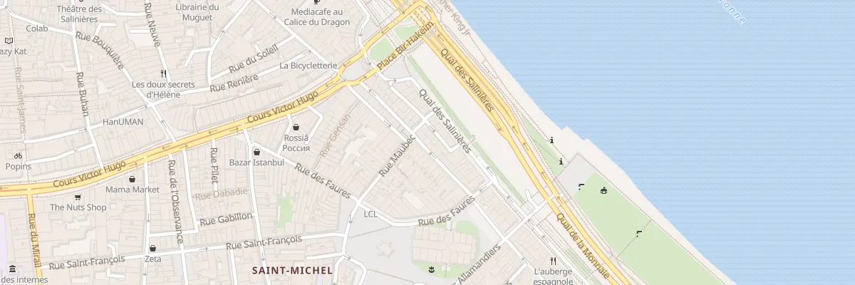 Plan du 34 Rue de la Fusterie à Bordeaux