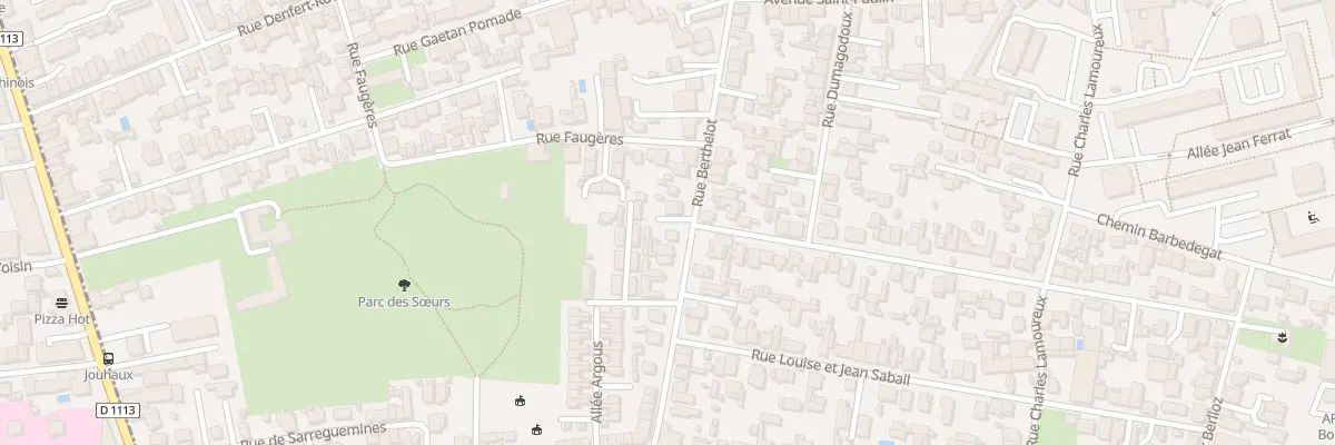 Plan du 123 Rue Berthelot à Bègles