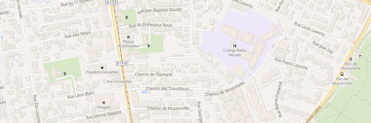 Plan du 17 Rue Danielle Casanova à Bègles
