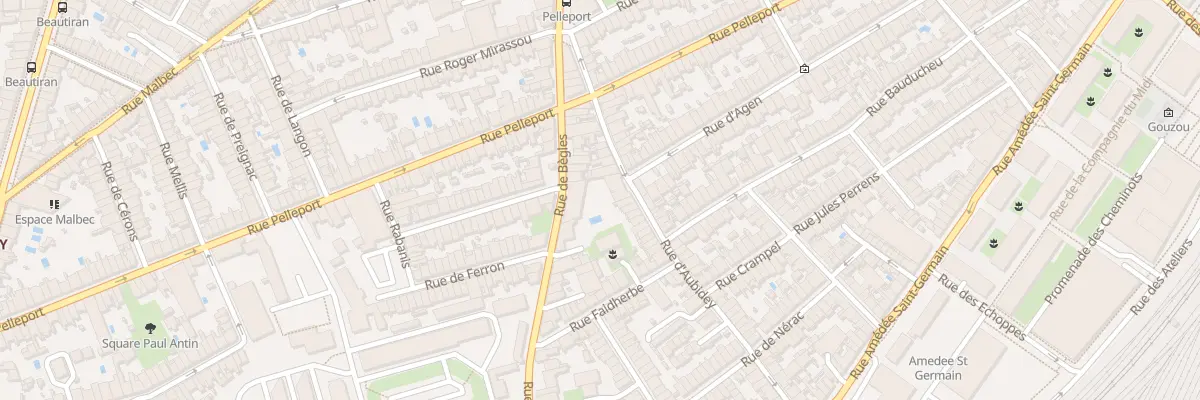 Plan du 210 Rue de Bègles à Bordeaux