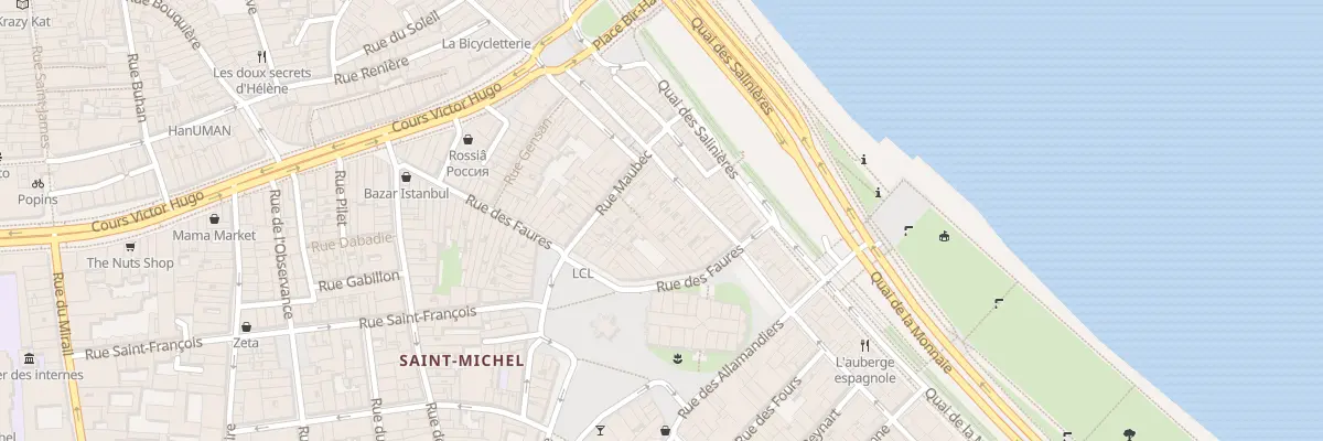 Plan du 39 Rue de la Fusterie à Bordeaux