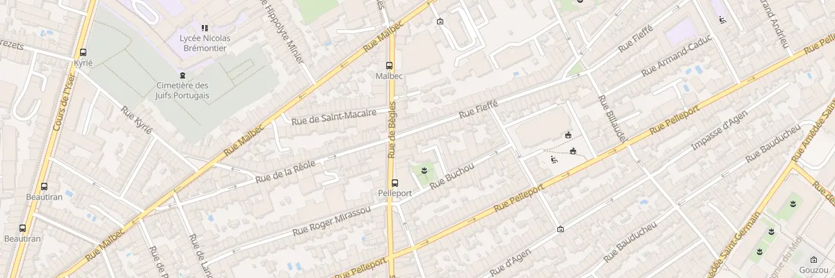Plan du 148 Rue Fieffe à Bordeaux