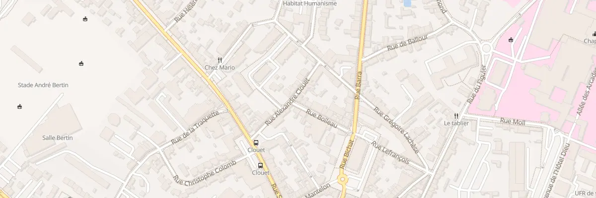 Plan du 20 Rue Boileau à Angers