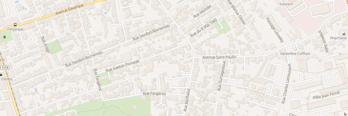 Plan du 12 Rue Gaetan Pomade à Bègles