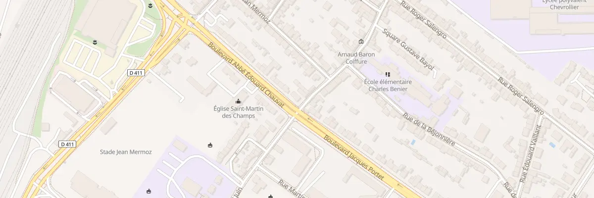 Plan du 43 Bd Abbe Edouard Chauvat à Angers