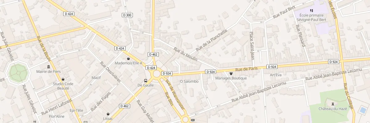 Plan du 28 Rue du Moulin à Flers