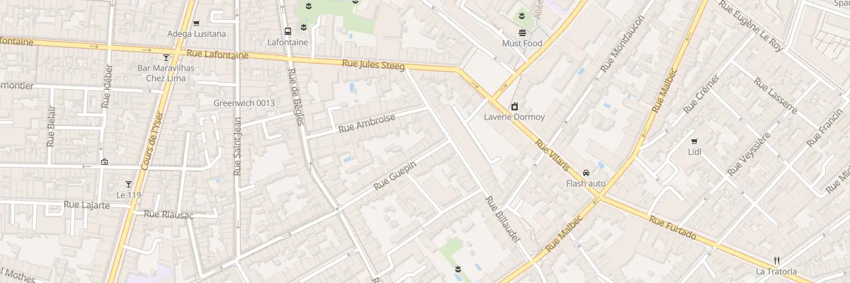Plan du 30 Rue Guépin à Bordeaux