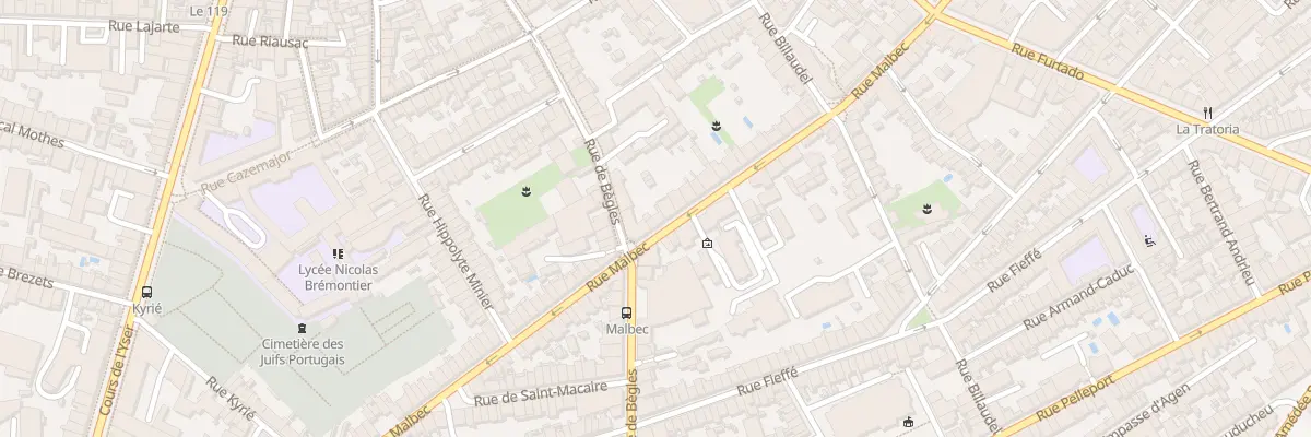 Plan du 129 Rue Malbec à Bordeaux