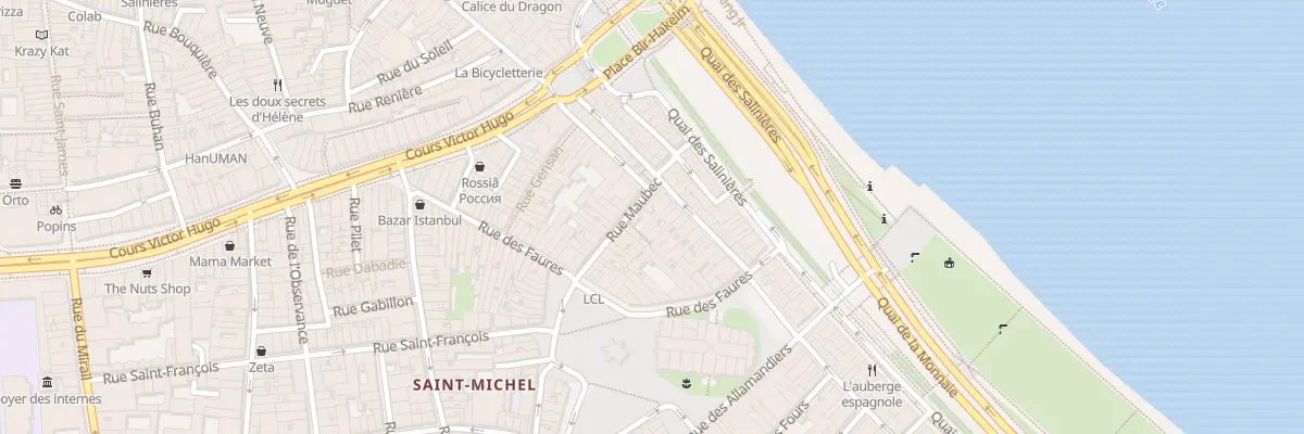 Plan du 31 Rue de la Fusterie à Bordeaux