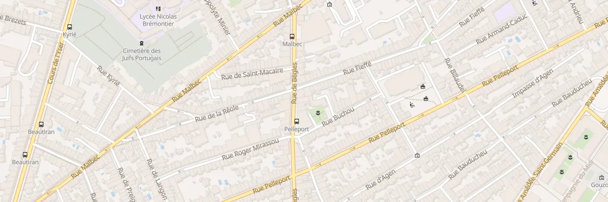 Plan du 172 Rue de Bègles à Bordeaux