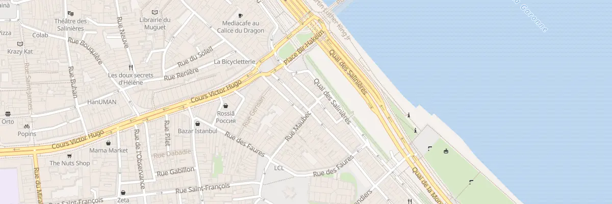 Plan du 22 Rue de la Fusterie à Bordeaux