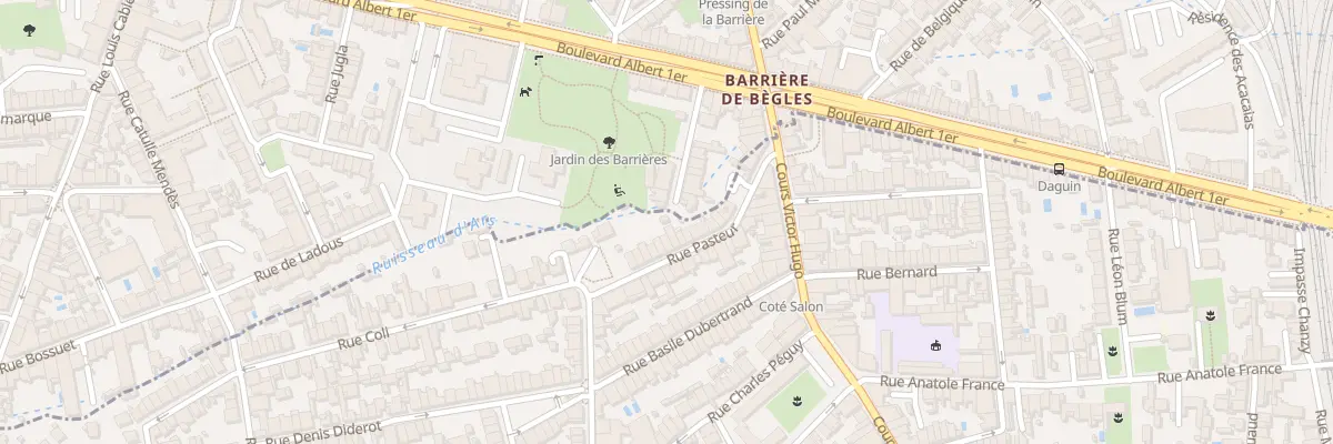 Plan du 27 Crs Pasteur à Bègles