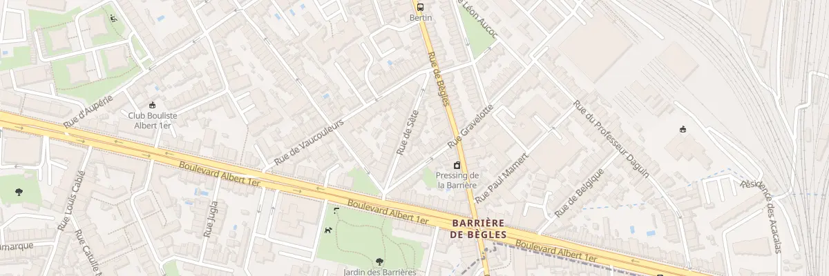 Plan du 22 Rue de Sete à Bordeaux