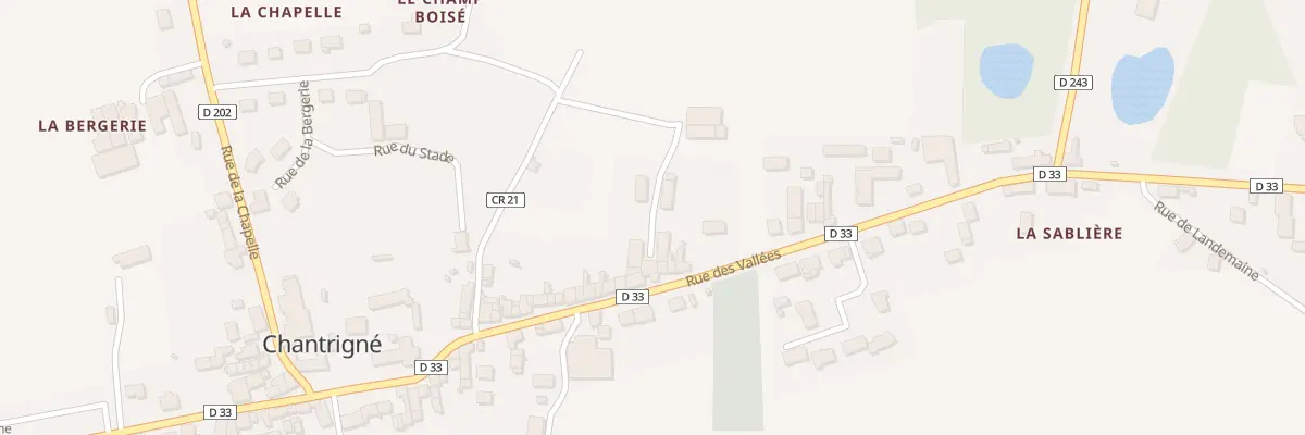Plan du 56 Rue des Vallées à Chantrigné
