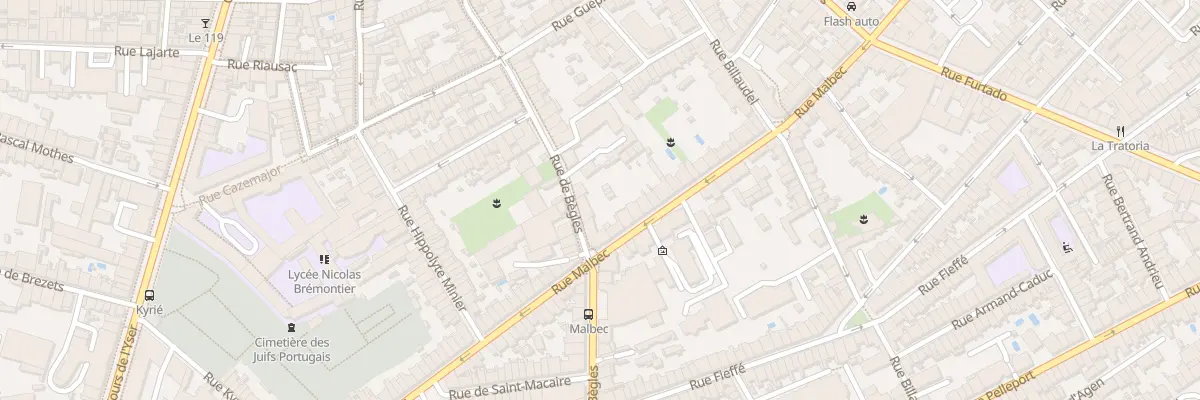 Plan du 136 Rue de Bègles à Bordeaux
