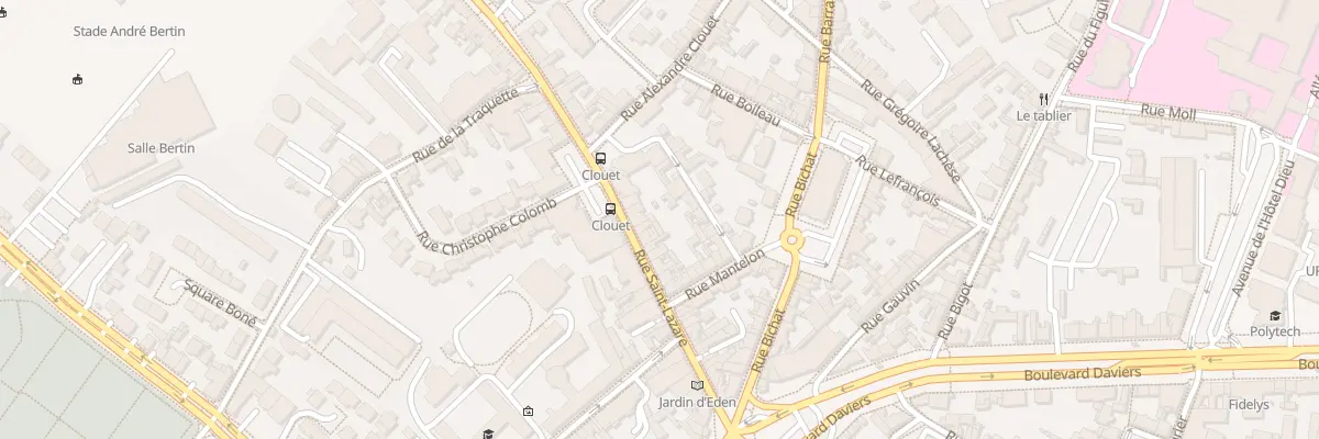 Plan du 40 Rue Saint-Lazare à Angers