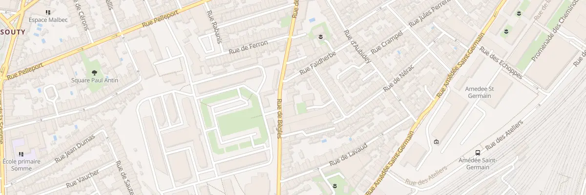 Plan du 244 Rue de Bègles à Bordeaux
