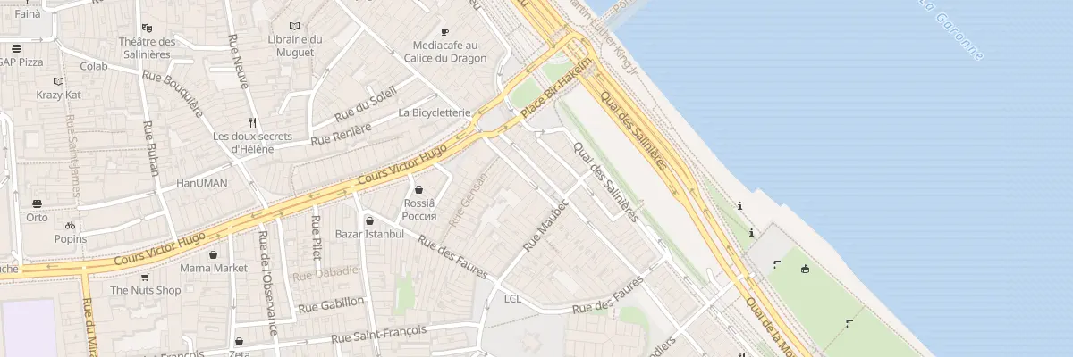Plan du 19 Rue de la Fusterie à Bordeaux