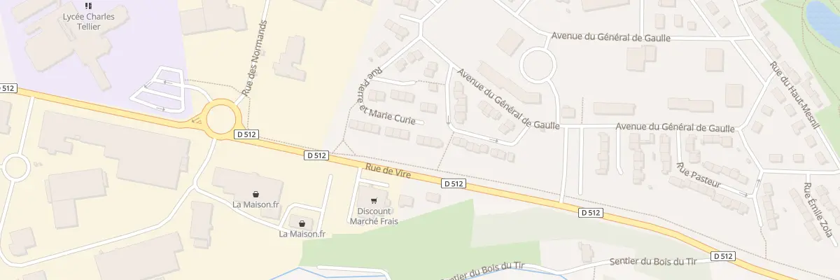 Plan du 20 Rue Pierre-Marie Curie - Conde à Condé-en-Normandie