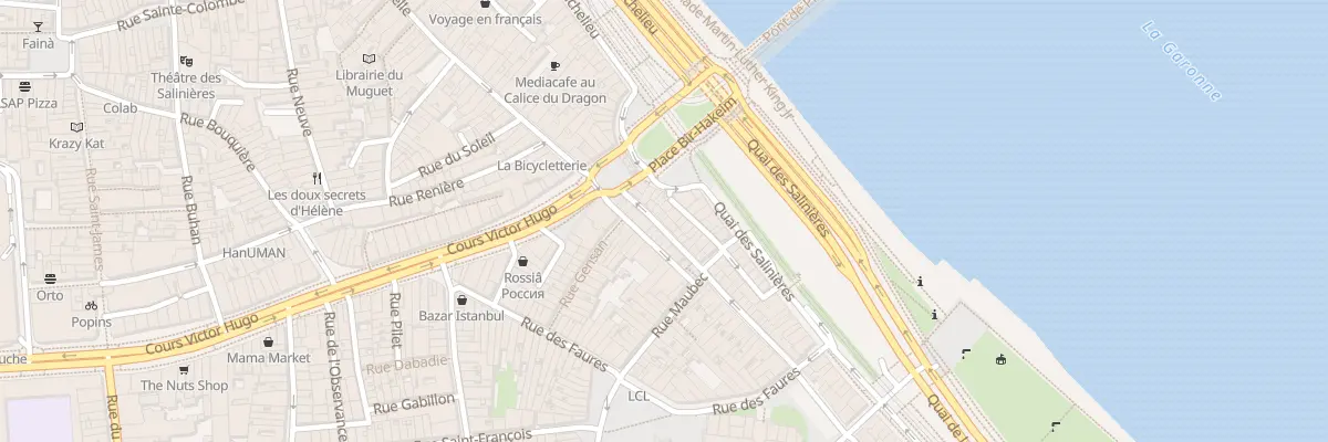 Plan du 8 Rue de la Fusterie à Bordeaux
